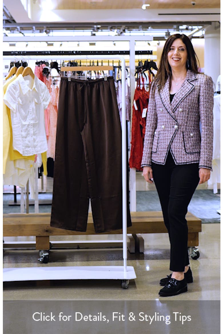 Drawstring Waist Satin Pants video