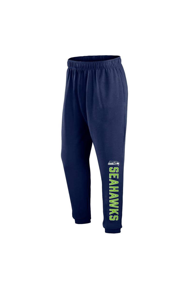 FANATICS Men's Fanatics Branded Navy Seattle Seahawks Big & Tall Chop Block Lounge Pants, Alternate, color, 
