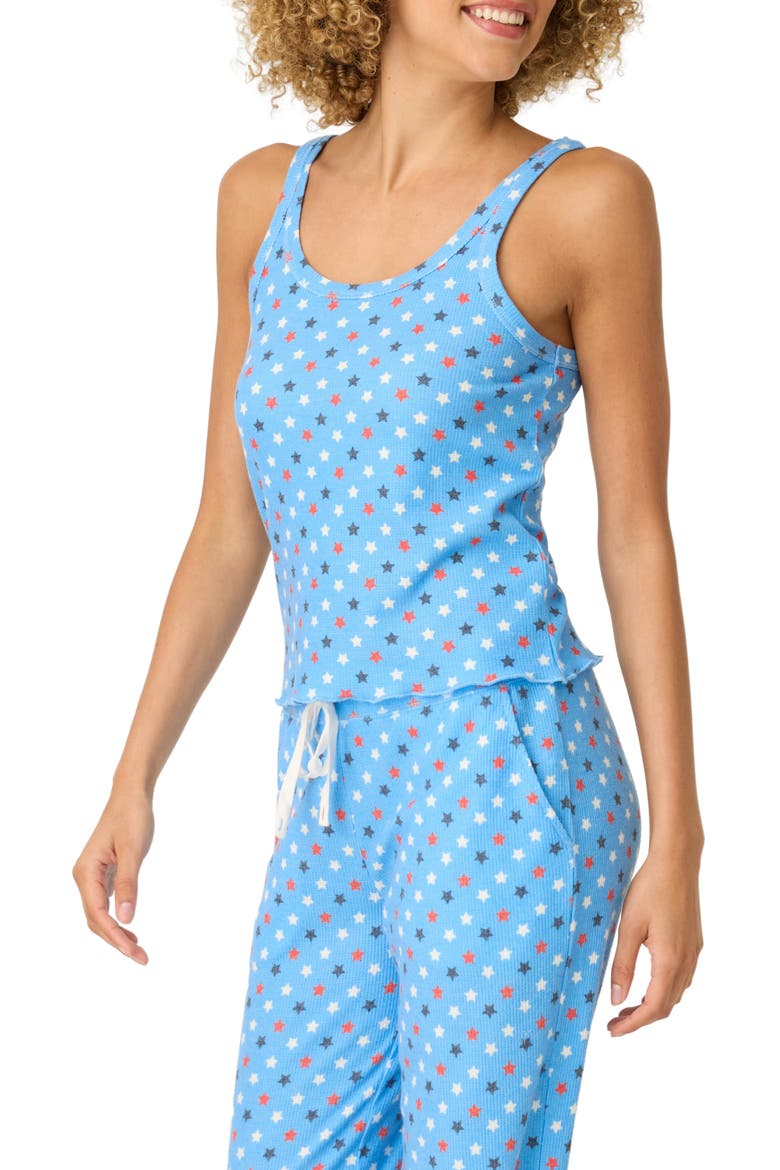 Star Spangled Pajama Camisole, Alternate, color, BAY BLUE