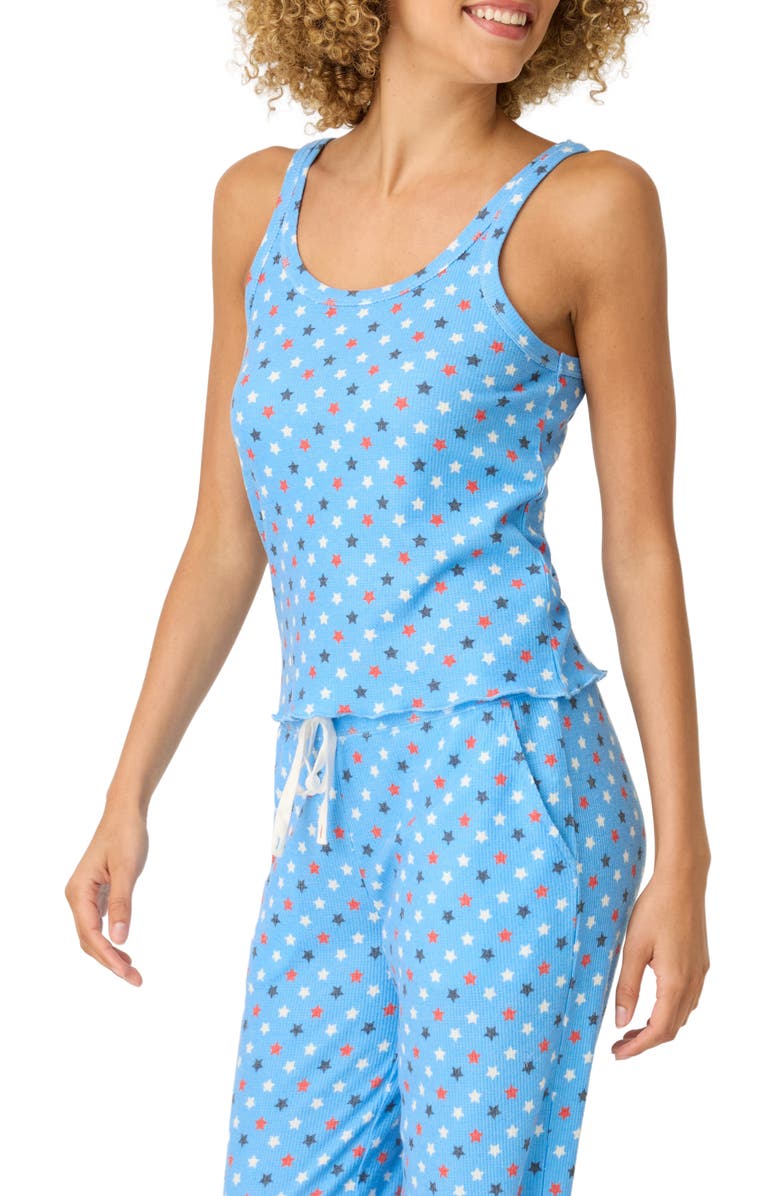 PJ Salvage Star Spangled Pajama Camisole, Alternate, color, 