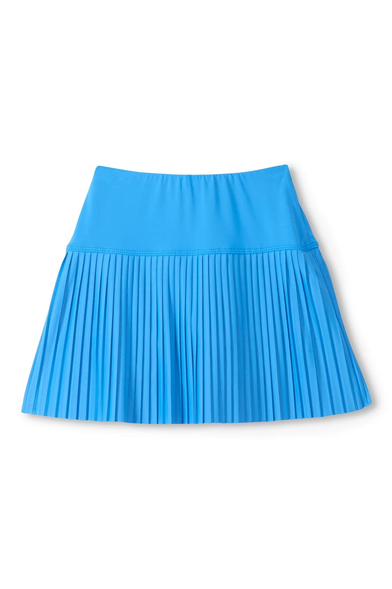 Kids' Malibu Blue Pleated Skort, Alternate, color, BLUE