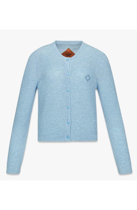 Logo Patch Knit Cardigan