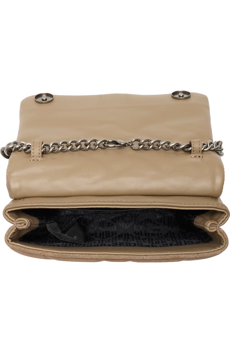 Kurt Geiger London Mini Kensington Quilted Convertible Shoulder Bag, Alternate, color, Taupe