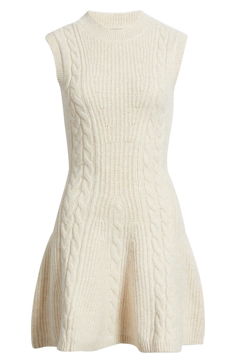 FREEMARKET Mock Neck Sleeveless Sweater Dress, Alternate, color, Oatmeal