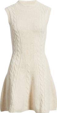 FREEMARKET Mock Neck Sleeveless Sweater Dress