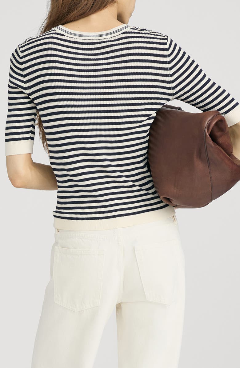 FRAME The Cruise Rib Sweater, Alternate, color, Cream Multi