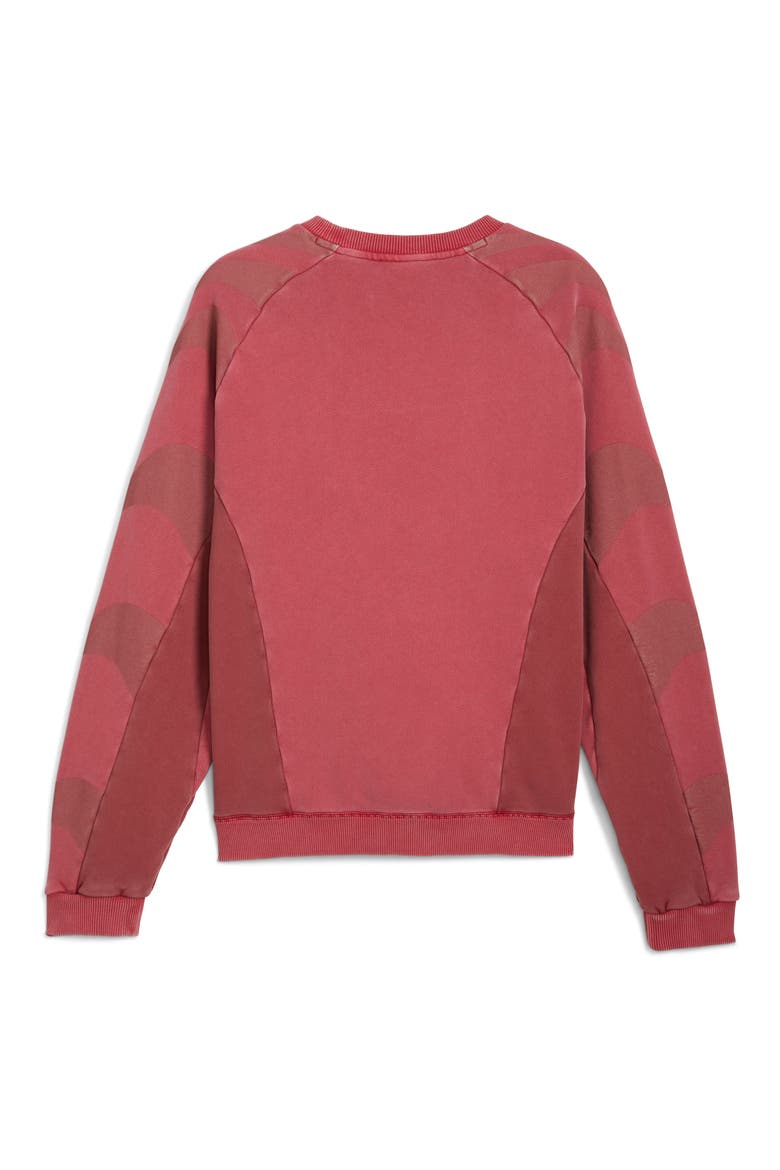 x KidSuper MCFC Embroidered Cotton Graphic Sweatshirt, Alternate, color, DARK CRIMSON