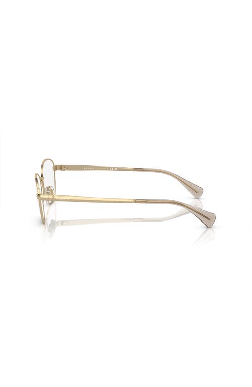Ralph 54mm Oval Optical Glasses In Gold