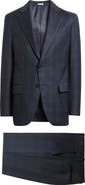Peter Millar Hartford Classic Navy Glen Check Wool Suit