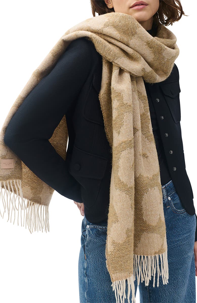 rag
bone Piper Wool Blend Scarf, Main, color, Sand