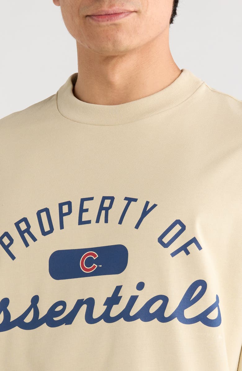 Fear of God Essentials x MLB Cubs Cotton Graphic T-Shirt, Alternate, color, Sandstone