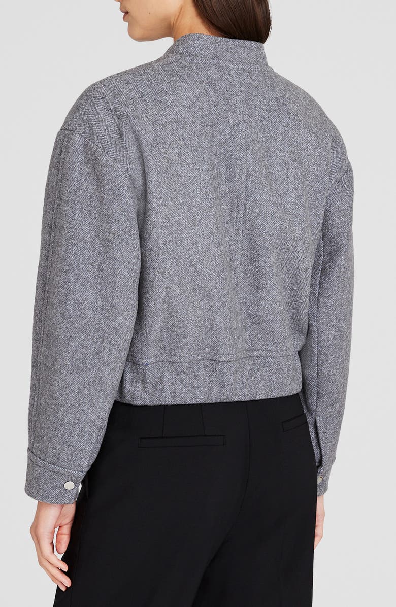 Club Monaco Wool Blend Bomber, Alternate, color, 