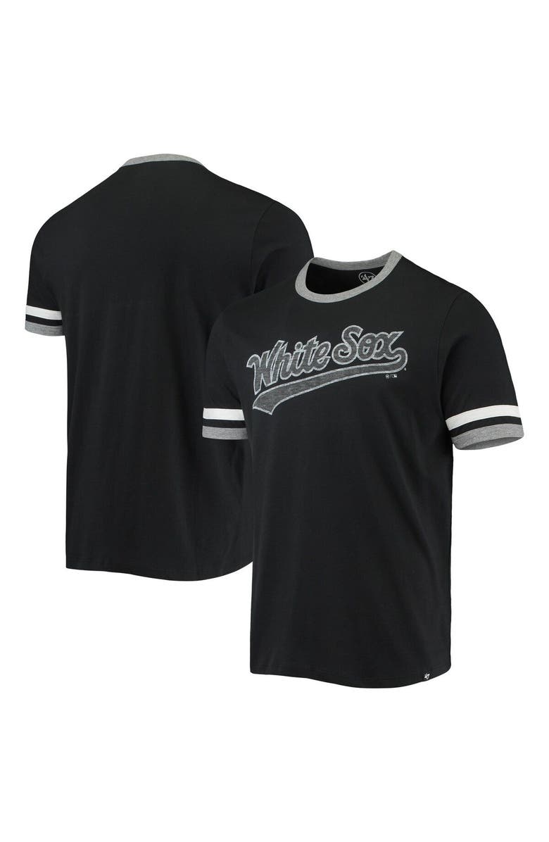 '47 Men's '47 Black Chicago White Sox Team Name T-Shirt, Main, color, 