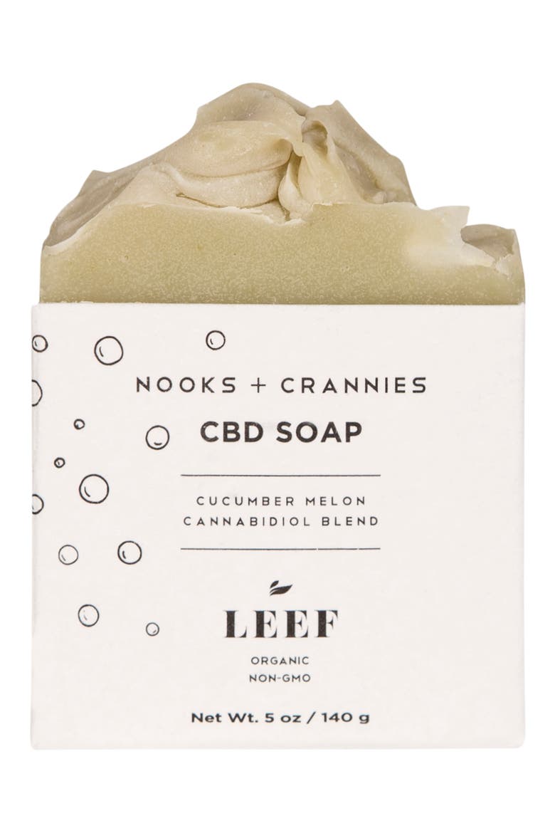 Nooks + Crannies CBD Soap, Main, color, CUCUMBER MELON