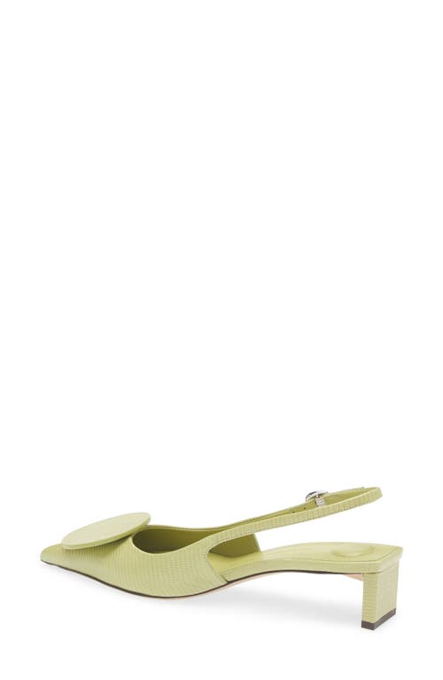 Jacquemus 40mm The Low Duelo Slingback Pumps In Green 550