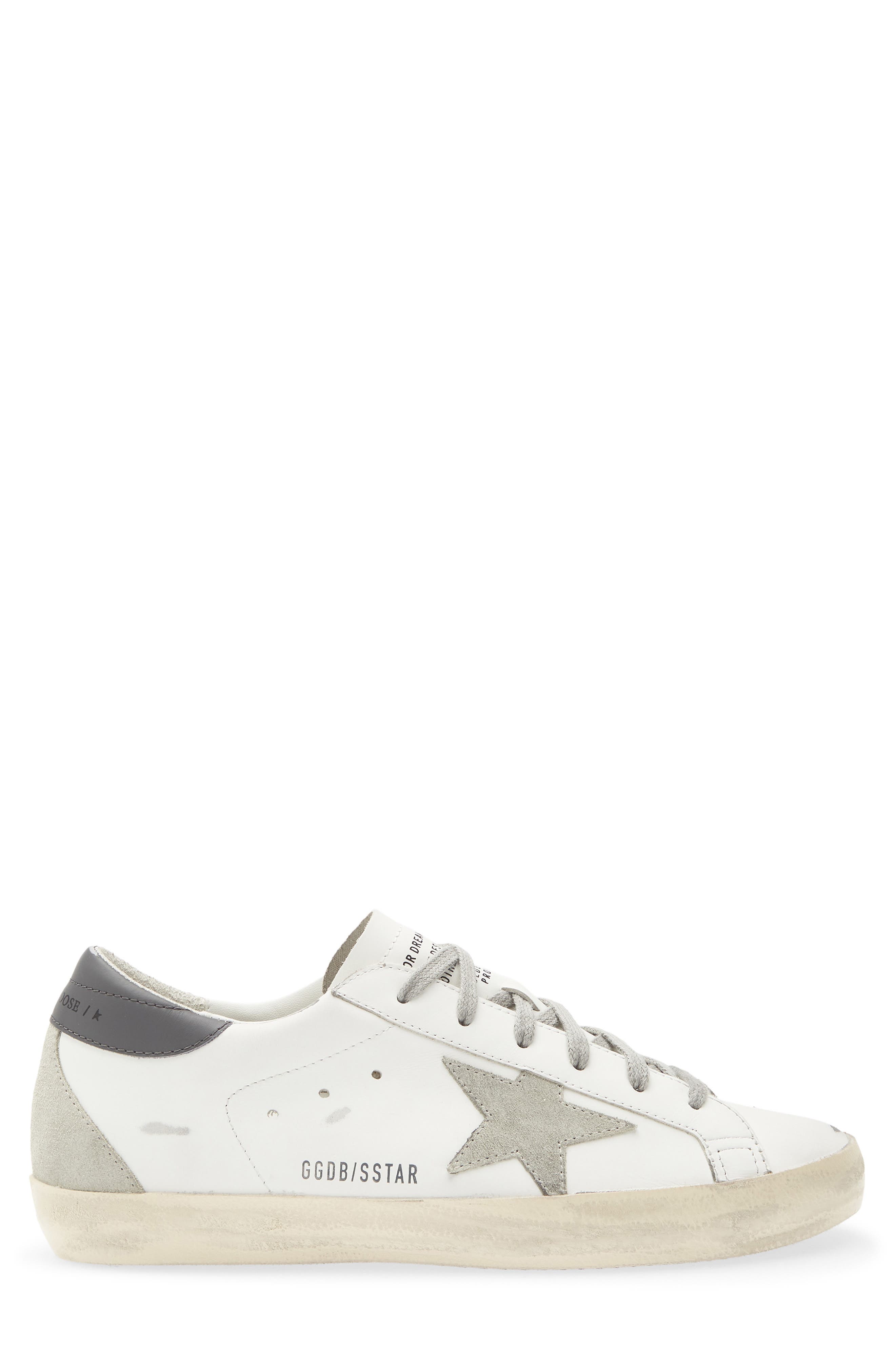 Super-Star Low Top Sneaker, Alternate, color, WHITE/ ICE/ DARK GRAY