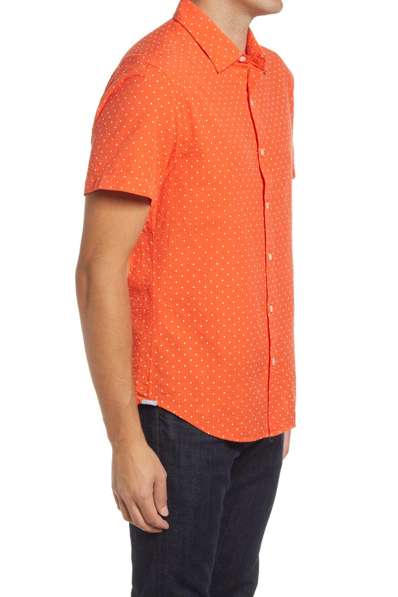 Riviera Slim Fit Short Sleeve Button-Up Shirt, Alternate, color, MILLER COVE SEERSUCKER