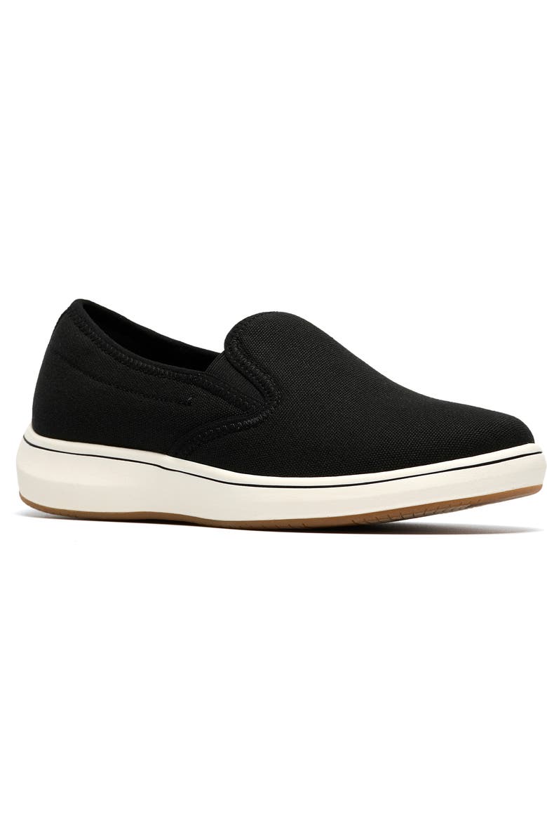 Clarks<sup>®</sup> BreezeSky Zoe Slip-On Sneaker, Main, color, Black Canvas