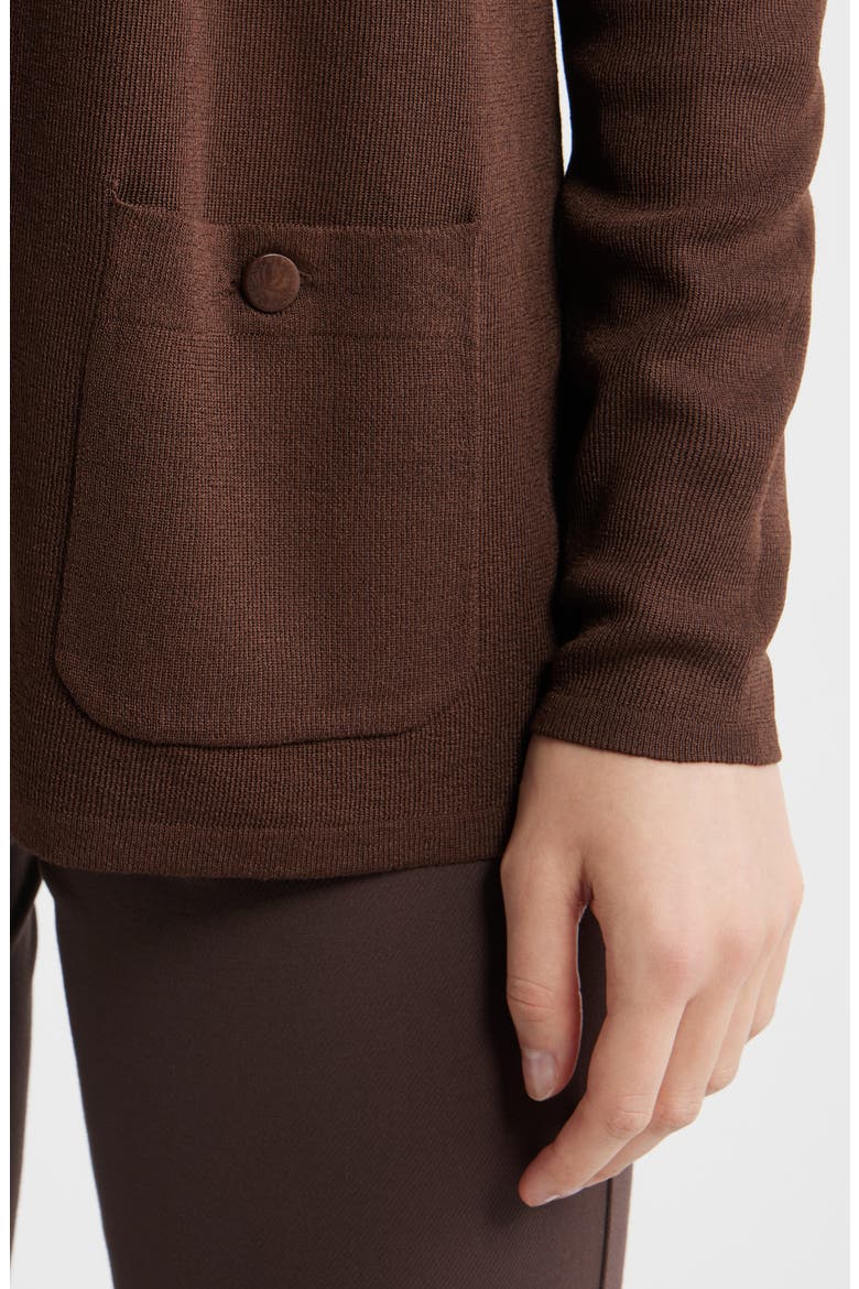 Malibu Open Front Cardigan, Alternate, color, DARK CHOCOLATE