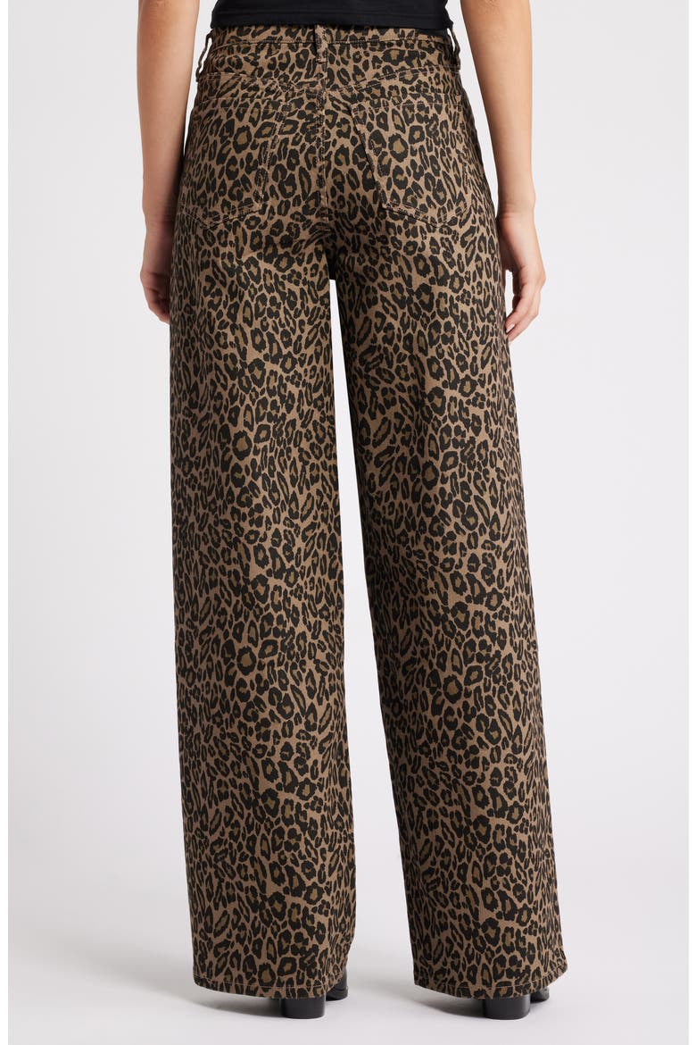 Baggy Wide Leg Jeans, Alternate, color, LEOPARD
