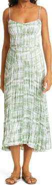 Vince Tie Dye Crushed Cami Dress