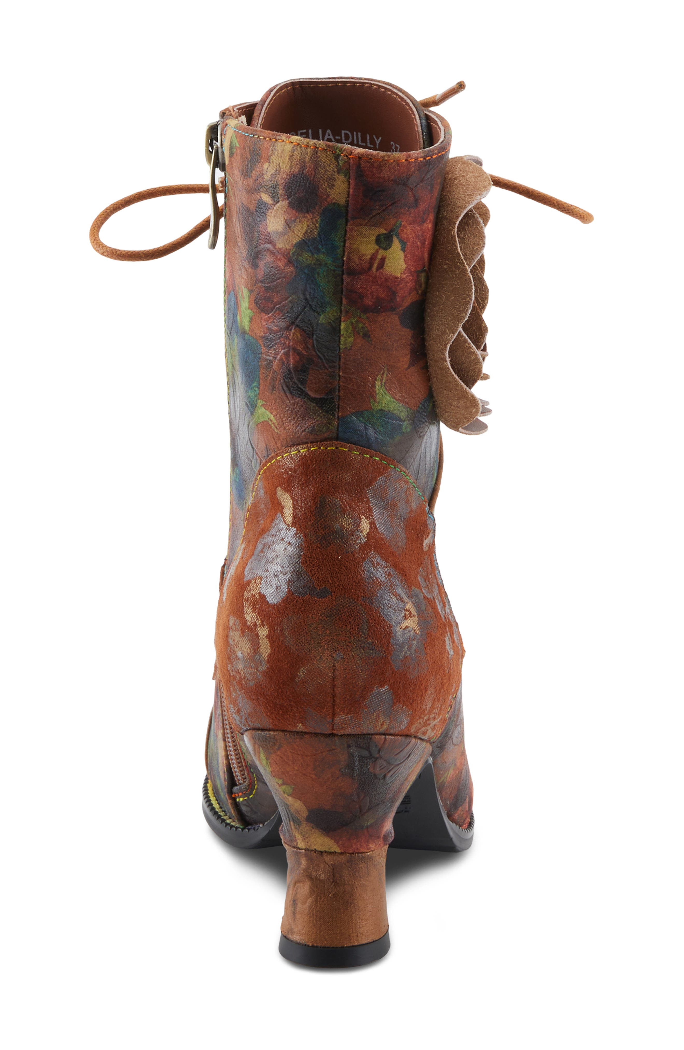 Roselia Lace-Up Boot, Alternate, color, CAMEL MULTI