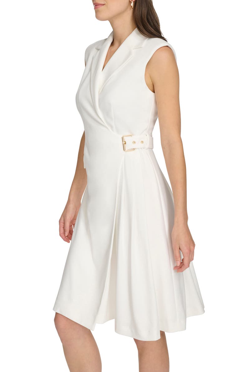 Sleeveless Side Buckle Wrap Dress