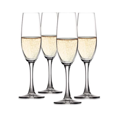 Salute Champagne Flute Glass Set of 4