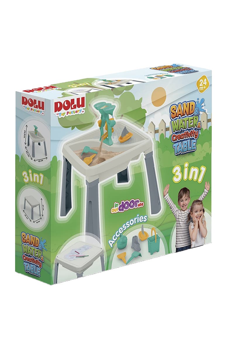 Dolu 3In1 Activity Table Sand, Water & Creativity Ages 2+, Alternate, color, Multicolored