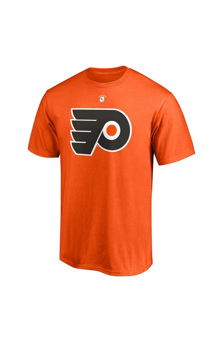 FANATICS Men's Fanatics Branded Dave Schultz Orange Philadelphia Flyers Authentic Stack Retired Player Nickname & Number T-Shirt, Alternate, color, 