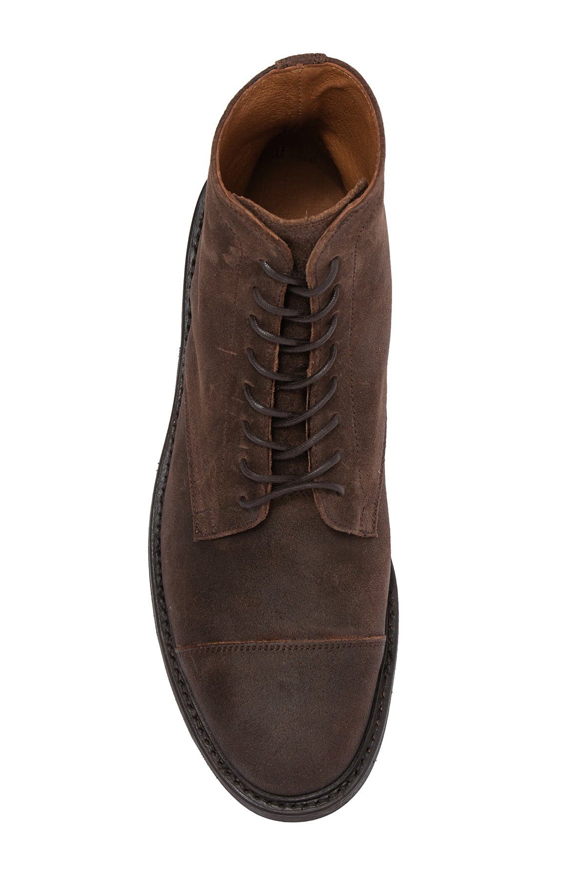 Seth Leather Lace-Up Boot, Alternate, color, DARK BROWN