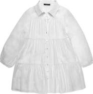 DELUC Gomera Tiered Button-Up Babydoll Minidress