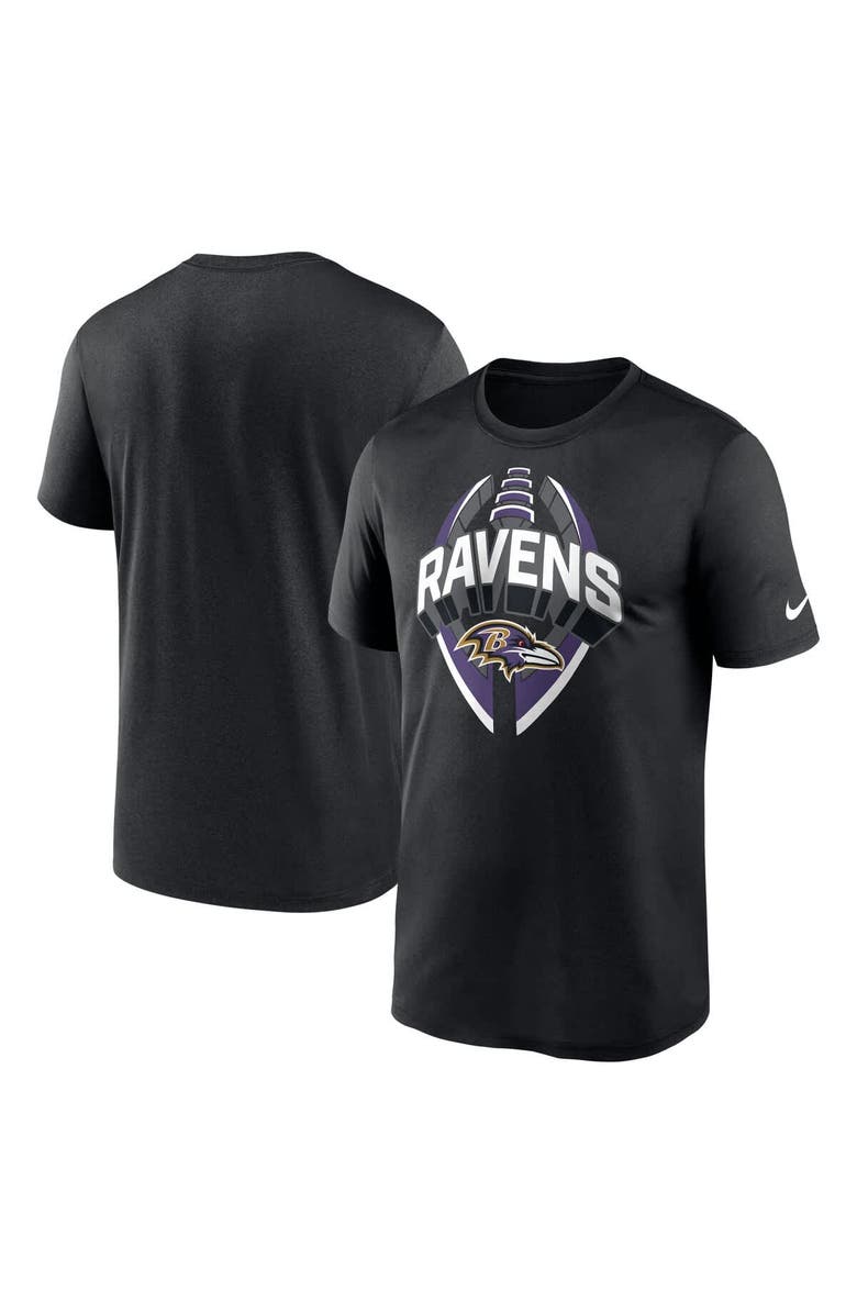 Nike Men's Nike Black Baltimore Ravens Legend Icon Performance T-Shirt, Alternate, color, Black