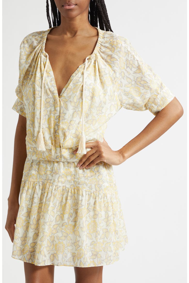 Suri Voile Top, Alternate, color, VALIASE YELLOW FLORAL