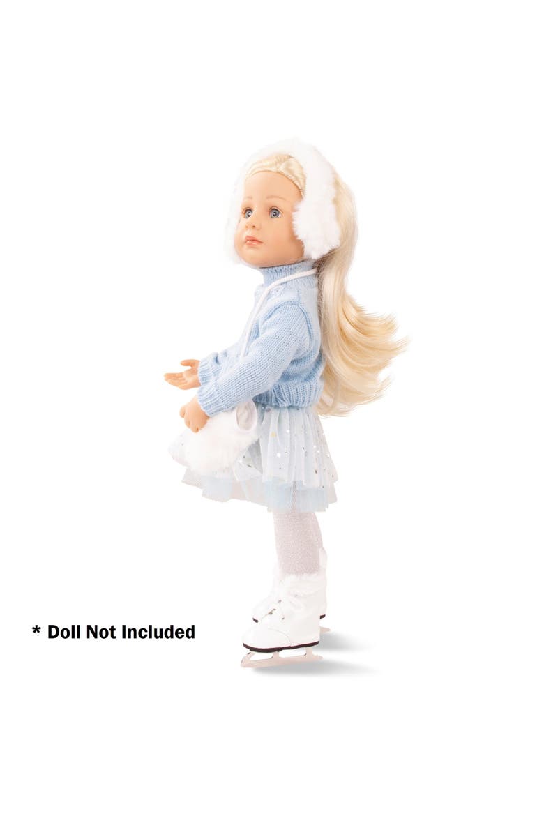 Skating Beauty Combo 5 Piece Outfit For Standing Dolls, Alternate, color, Blue