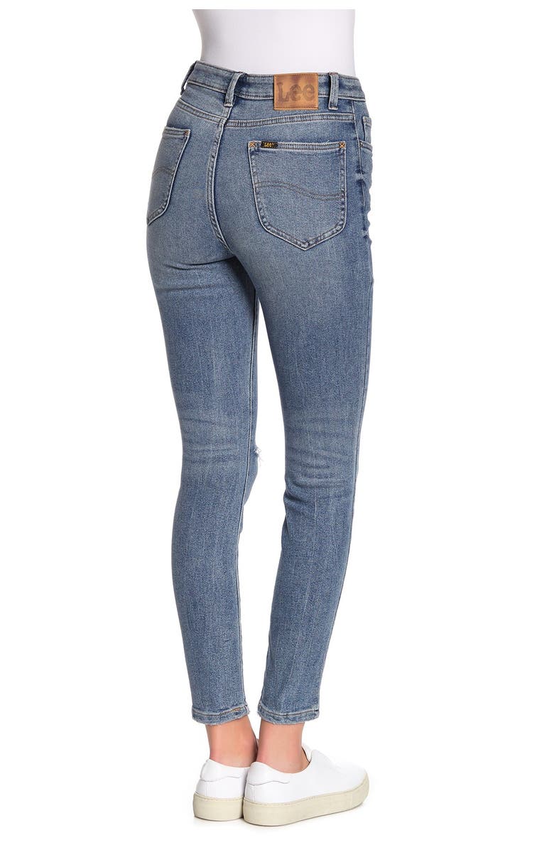 Lee High Waisted Skinny Jeans, Alternate, color, 