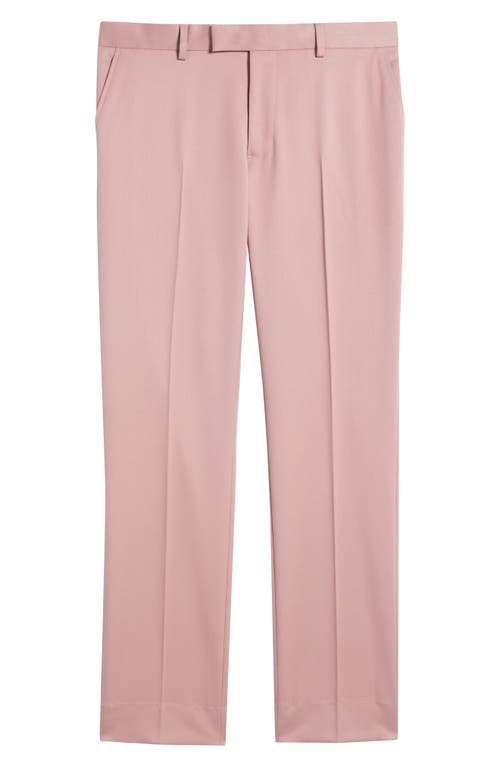 Open Edit Slim Fit Sharkskin Trousers In Pink Timber