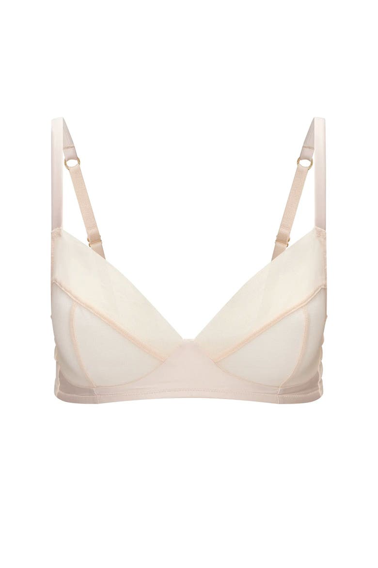 Tannessee Unlined Plunge Bra, Alternate, color, Light orange