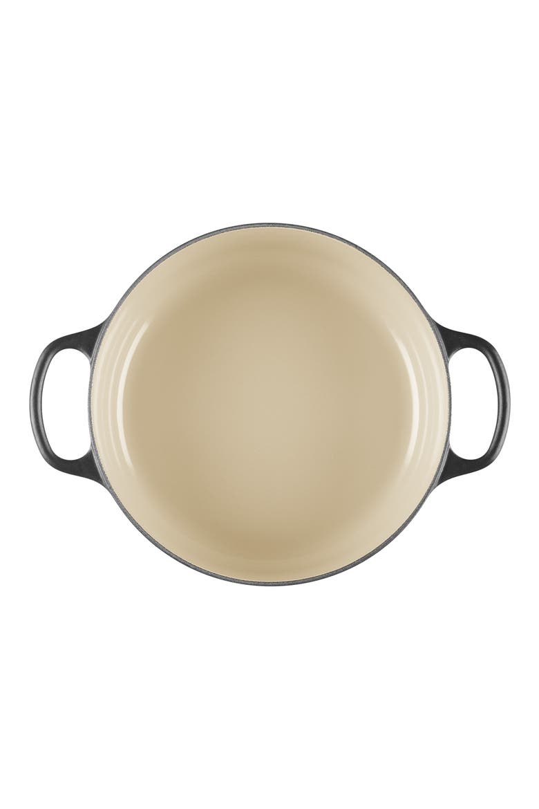 Signature 3.5-Quart Round Wide Enamel Cast Iron Dutch Oven, Alternate, color, LICORICE
