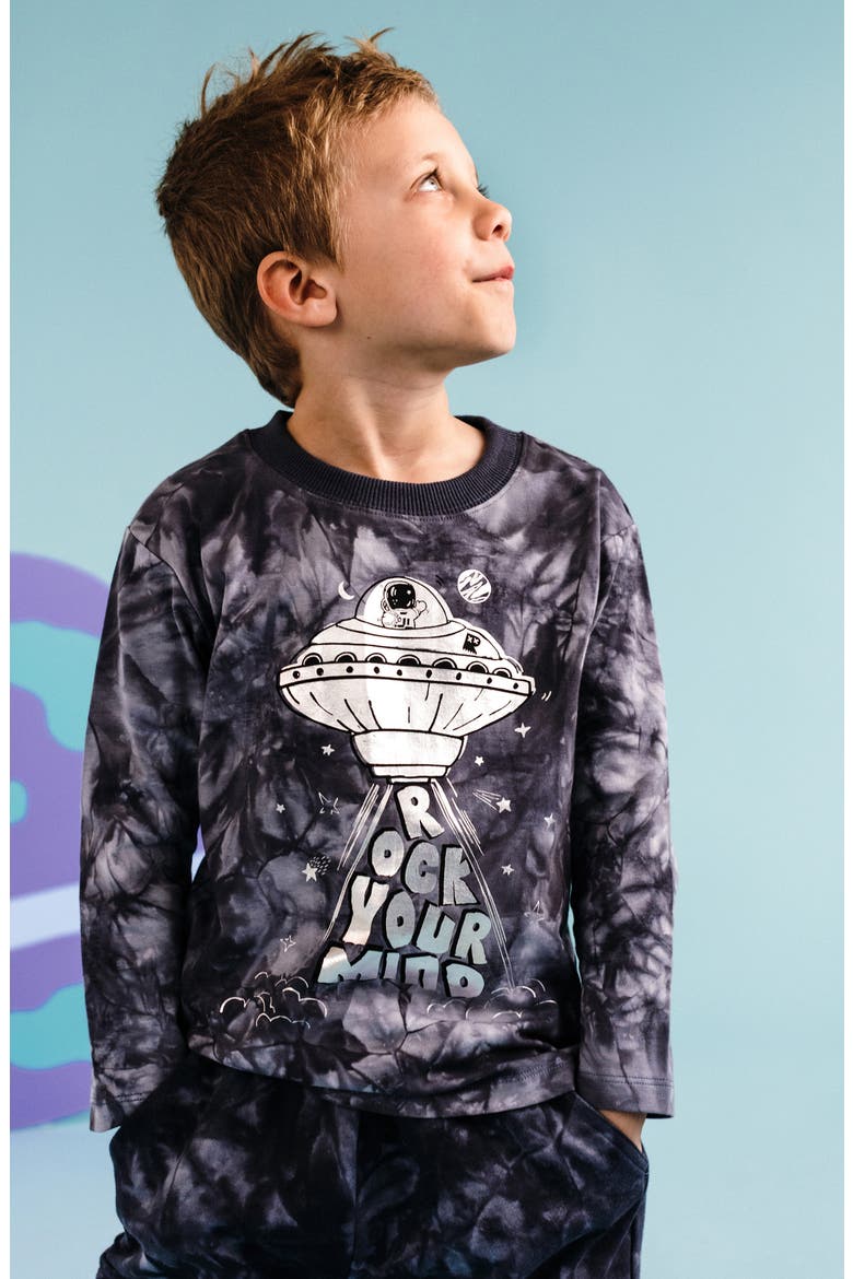 Kids' Jersey Graphic T-shirt, Alternate, color, SPACE GREY