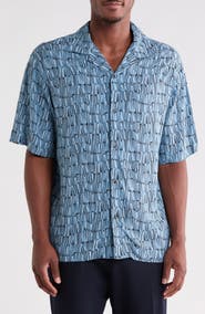 HUGO Espino Slim Fit Camp Shirt