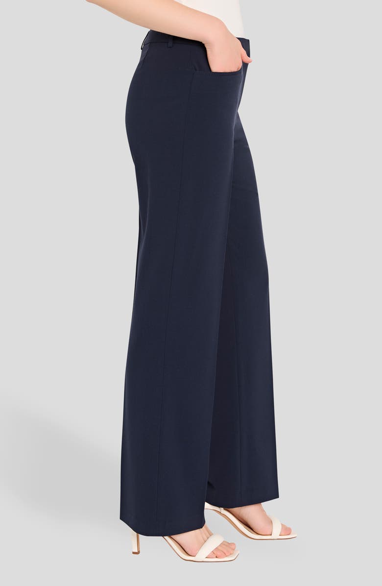 Tahari ASL Flare Pants, Alternate, color, New Navy