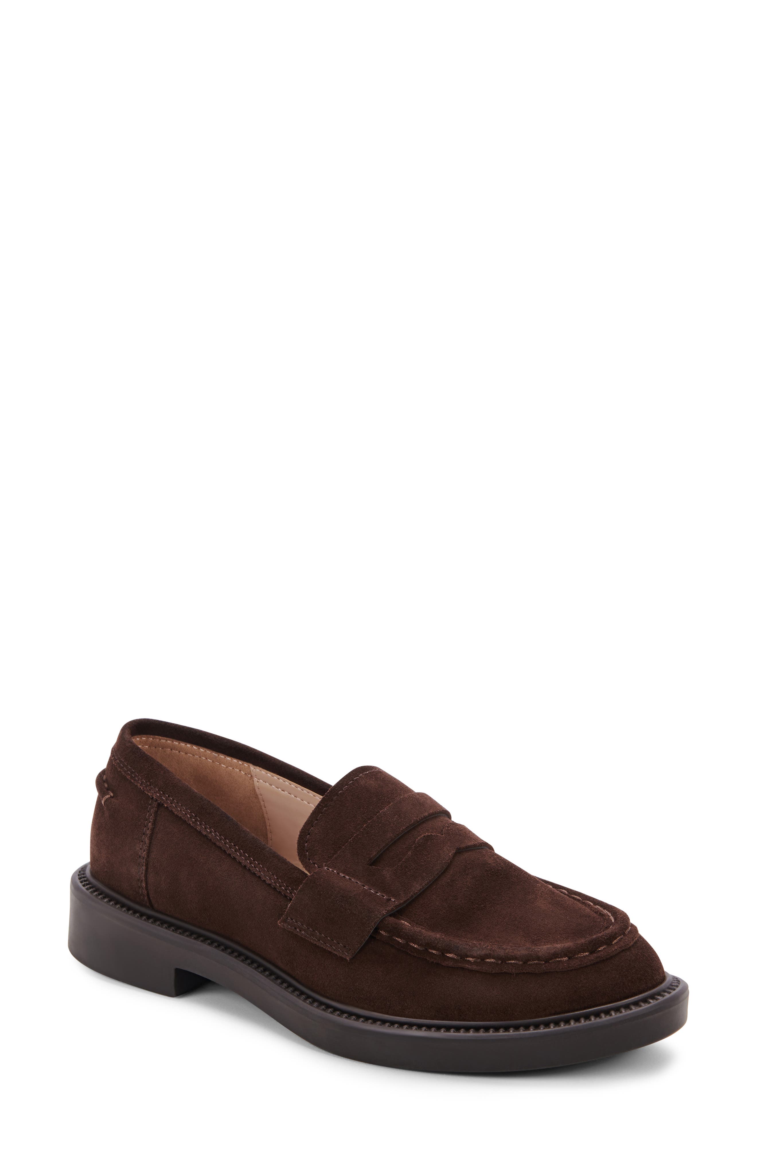Halo Waterproof Loafer, Main, color, CHOCOLATE SUEDE