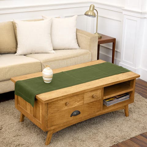 Linen Table Runner - Classic Hemstitch