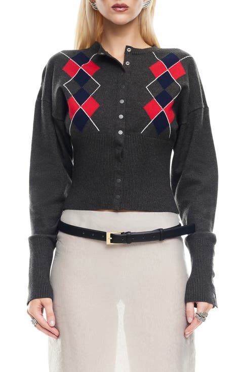 Head in the Clouds Argyle Cardigan