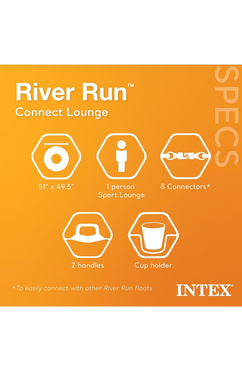Intex River Run Connect Lounge, Ages 18+, Alternate, color, Multicolored