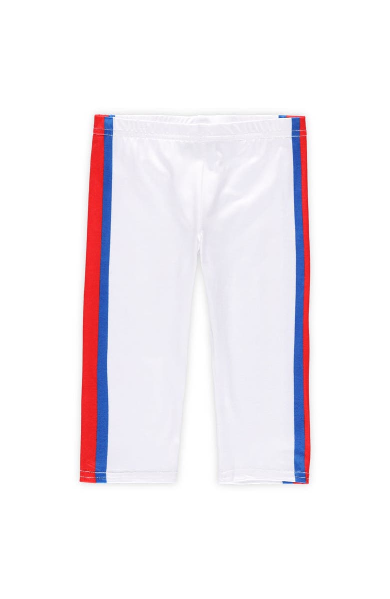 JERRY LEIGH Girls Infant Royal Buffalo Bills Tailgate Game Day Bodysuit with Tutu, Headband & Leggings Cheerleader Set, Alternate, color, 