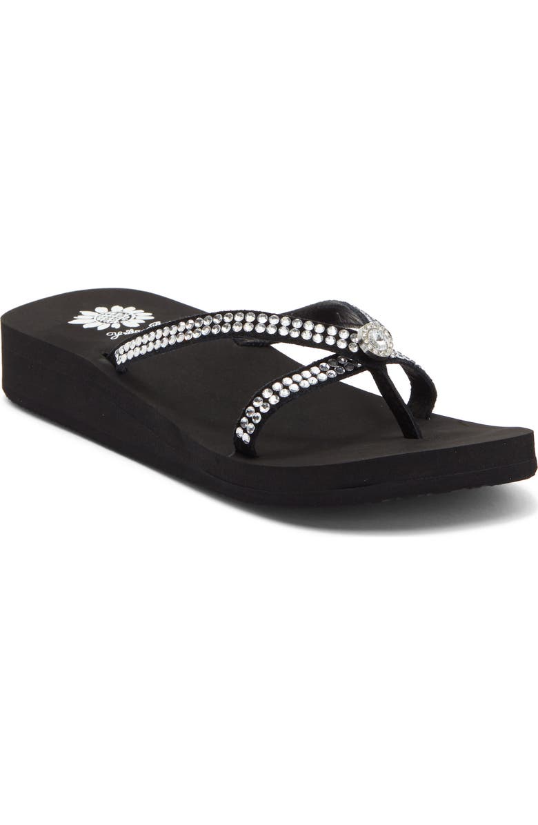 Yellow Box Premium Stormy Platform Sandal, Main, color, Black