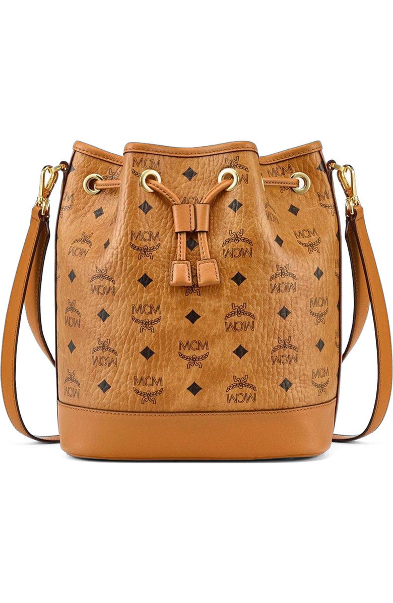 MCM Dessau Drawstring Bag in Visetos, Main, color,