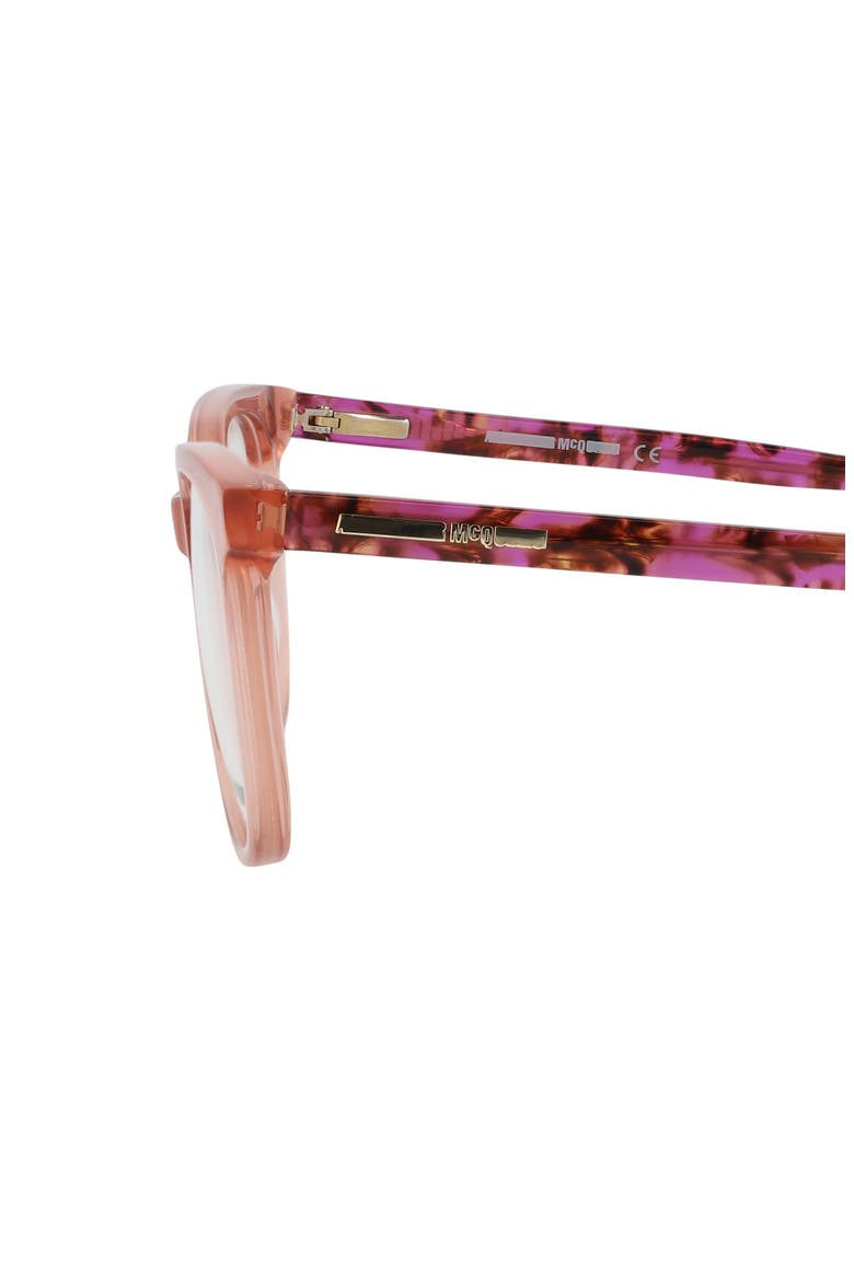 52mm Square Optical Glasses, Alternate, color, PINK HAVANA